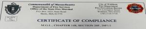 WFD Smoke and CO Detector Inspection Certificate