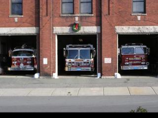 Pictured here are (from left to right) Engine 20, Lighting Plant 2 and the Air Supply Unit.