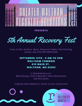 5th Annual Recovery Fest on the Common