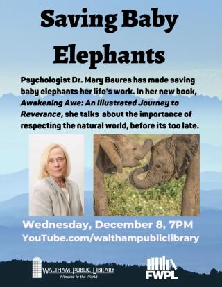 Waltham Public Library - Saving Baby Elephants