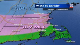 FYI - A winter weather advisory is in effect for most of Massachusetts from 4 p.m. today through 1 p.m. Thursday, according to t