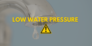 HEADS UP! There is currently low water pressure in the area of Lincoln Street & Lexington Street