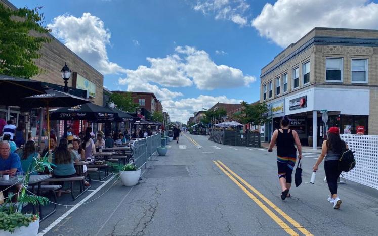 The Waltham Traffic Commission will be meeting at 10am to discuss the Moody Street proposal for outdoor dining for the Summer of