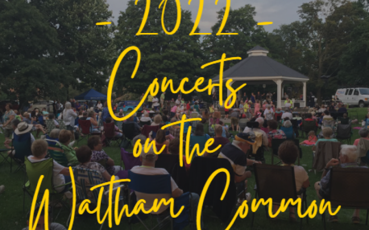 Save the Date for Waltham Art Council's FREE Summer Concerts on the Waltham Common Series!