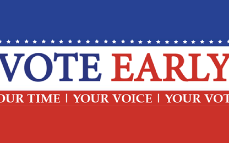 Can't make it to the polls on Election Day? VOTE EARLY! Early Voting for the State Election on November 8th will be held this we