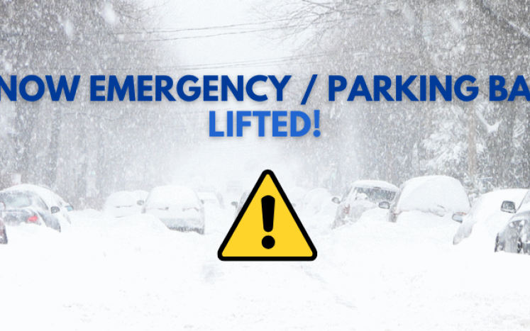 HEADS UP! The Waltham Snow Emergency / Parking Ban has been LIFTED as of 2:30pm, Tuesday February 13th.