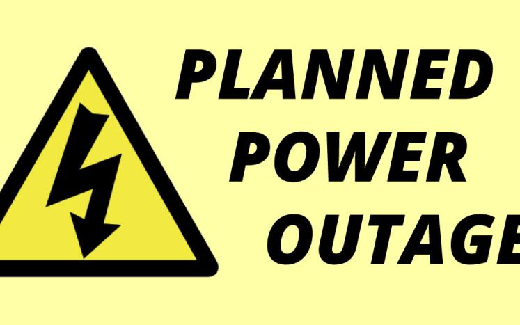 PLAN AHEAD! As part of a necessary Piety Corner upgrades, a scheduled power outage is planned to take place on Wednesday morning