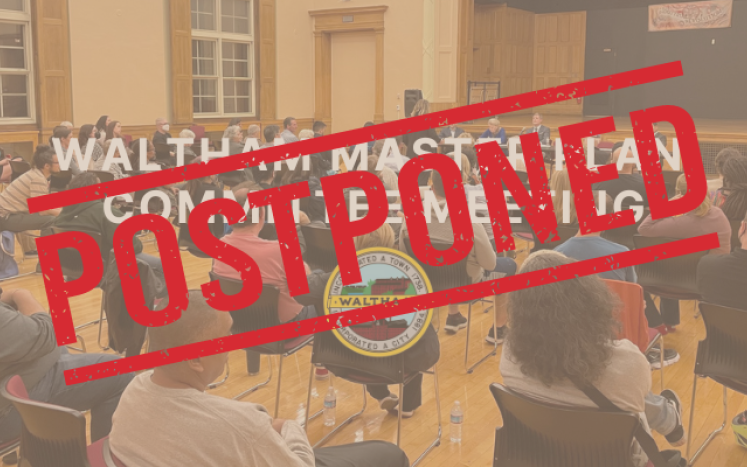 Tonight's Master Plan Committee meeting has been POSTPONED to a later date.
