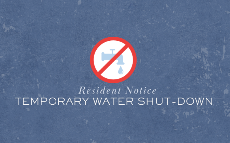 Temporary water shut-down