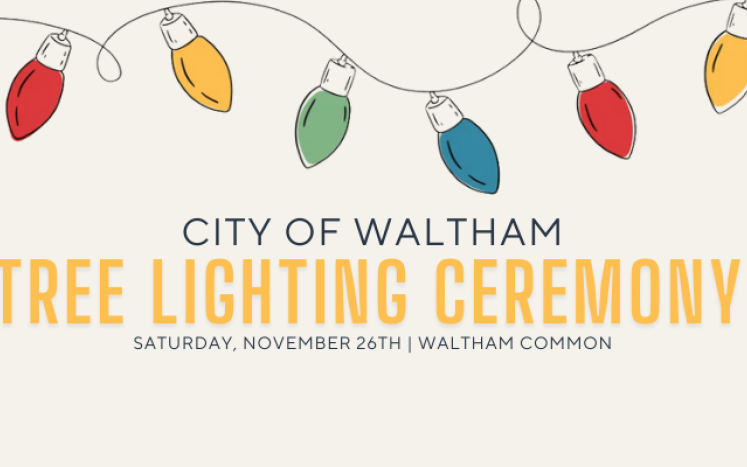 Join us for our annual Holiday Lighting on the Waltham Common, this Saturday, November 26th!