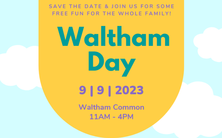 Vendor Applications are now available for annual "Waltham Day" that will be held on Saturday, September 9th!