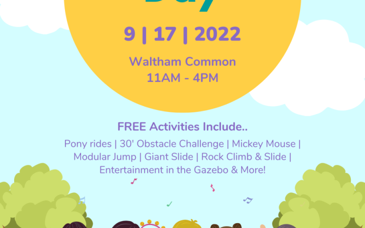 Save the date and join us for some free family fun! Waltham Day will be held on Saturday, September 17th on the Common!