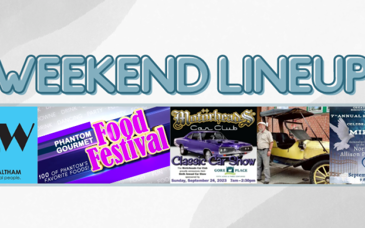 It's going to be a busy weekend here in Waltham! Here's the line up of events: